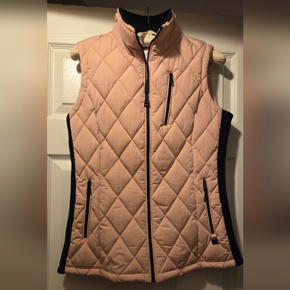 Puff Calvin Klein Quilted Vest - Pink and Black S